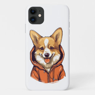 Funny Corgi Wearing Hoodie Case-Mate iPhone Case