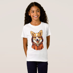 Funny Corgi Wearing Hoodie T-Shirt