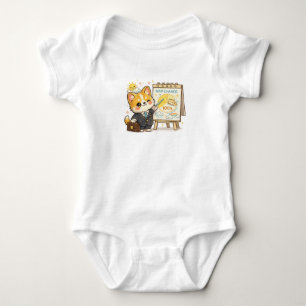 Funny Corgi Weather Nap Chance Baby Bodysuit