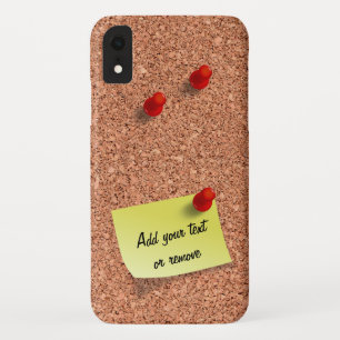 FUNNY Cork Board with Customisable Text on Post It Case-Mate iPhone Case