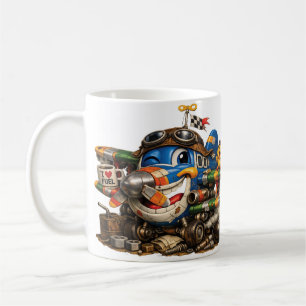 Funny Corky Aeroplane Coffee Mug