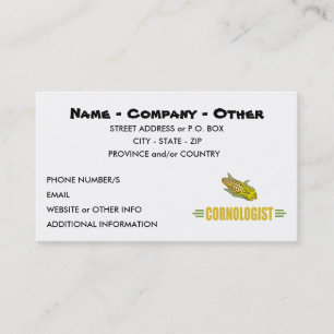 Funny Corn Business Card