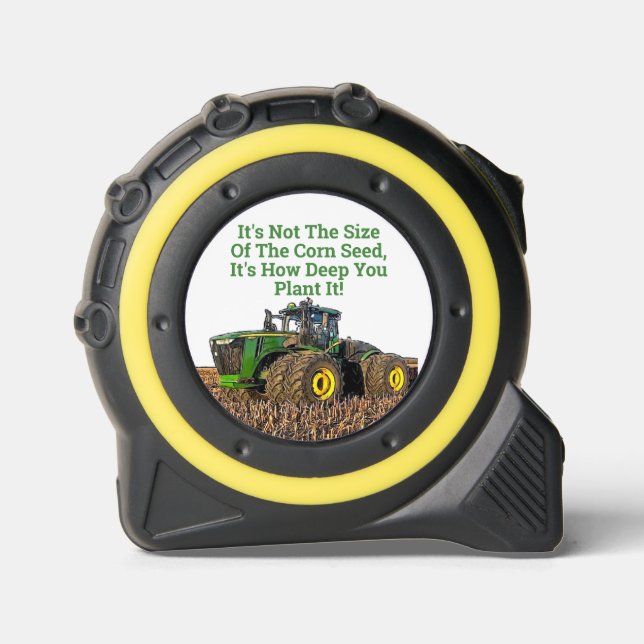 Funny Corn Depth Planting Tractor Farm Joke 1 (Front)