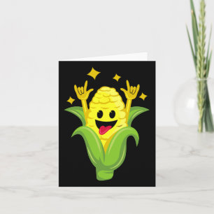 Funny Corn Design For Men Women Corn On Cob Dancin Card