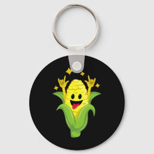 Funny Corn Design For Men Women Corn On Cob Dancin Key Ring