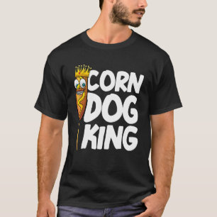 Funny Corn Dog Gift For Kids Men King Hotdog Sausa T-Shirt