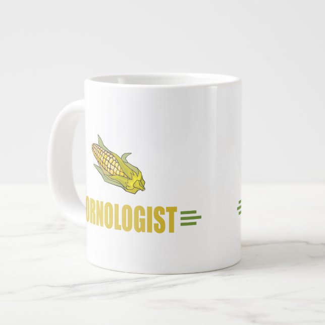 Funny Corn Large Coffee Mug (Front Left)