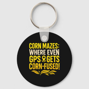 Funny Corn Mazes Where Even Gps Gets Corn Fused Key Ring