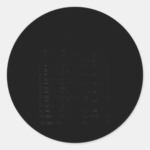 Funny Corn Nutrition Thanksgiving Costume Classic Round Sticker