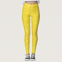 Funny Corn Pattern Leggings |Original Hand-Painted