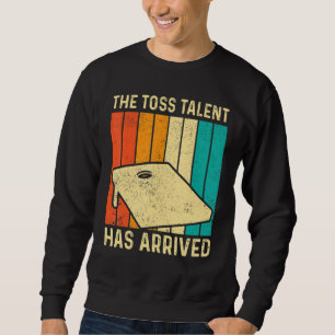 Funny Cornhole Corn Hole Retro The Toss Talent Has Sweatshirt