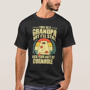 Funny Cornhole For Men Grandpa Sack Toss Game T-Shirt