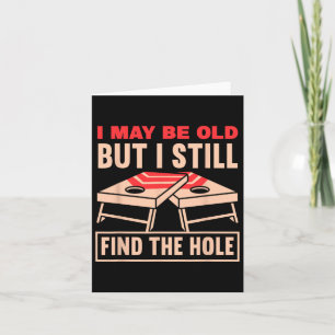 Funny Cornhole Grandpa Fathers Day Toss Games Card