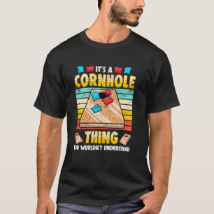 Funny Cornhole Lover Retro Outdoor Game T-Shirt