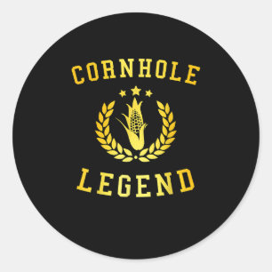 Funny Cornhole Team Cornhole Accessories Classic Round Sticker