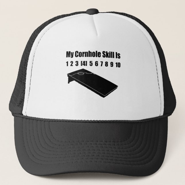 Funny Cornhole Trucker Hat (Front)