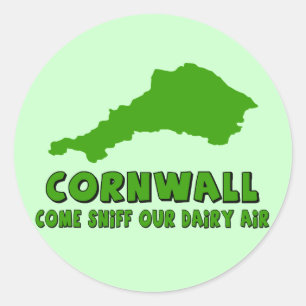 Funny Cornwall Classic Round Sticker
