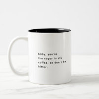 Funny & Corny Romantic Saying Modern Black & White