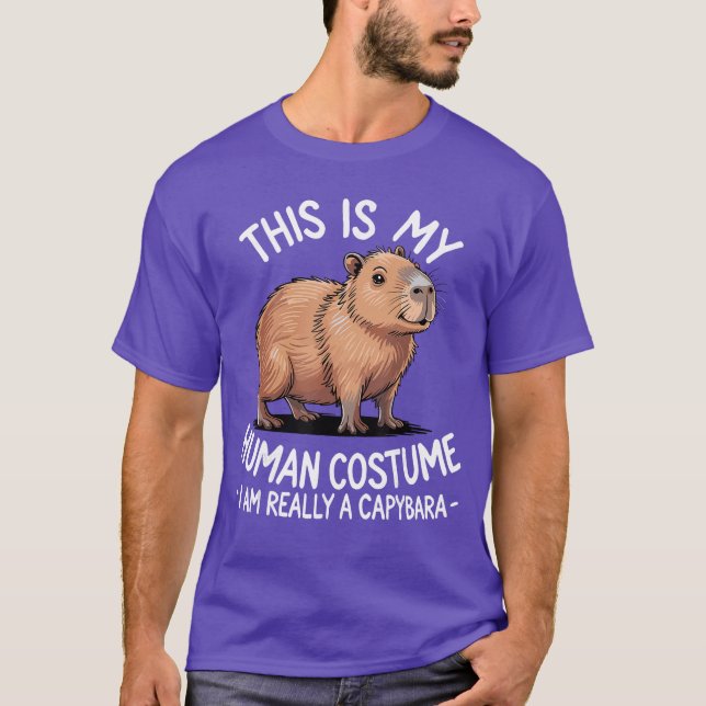 Funny Costume Capybara gift T-Shirt (Front)