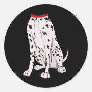 Funny Costume for Halloween Dog Animal Cosplay Classic Round Sticker