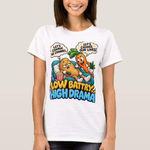 Funny Couch Cute Potato Lazy Day Humour  T-Shirt