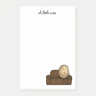 Funny Couch Potato Cartoon Design   Post-it Notes