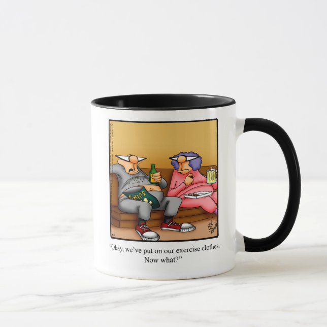 Funny Couch Potato Couple Humour Mug Gift (Right)