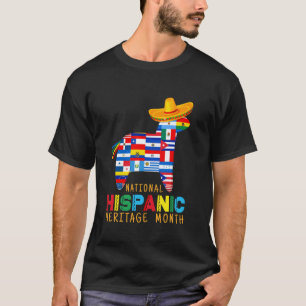 Funny Countries Flags, llama National Hispanic Her T-Shirt