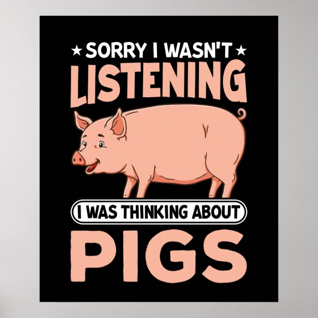 funny Country pig lovers  Poster (Front)