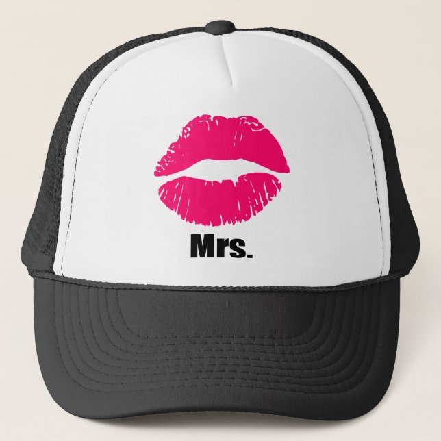 Funny couple matching hat, set x2 Mrs. and Mr. Trucker Hat (Front)