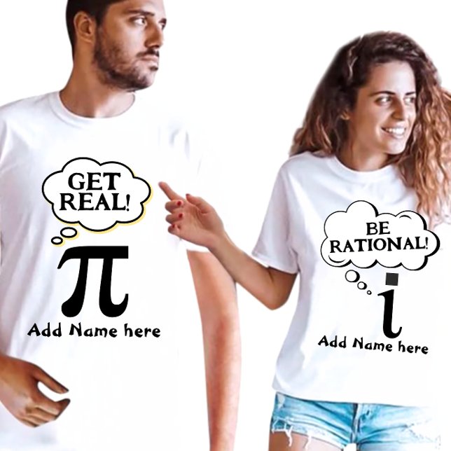 Funny Couple Pi day T-Shirt (Creator Uploaded)