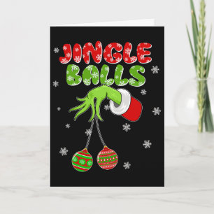 Funny Couples Matching Christmas Xmas Pajama Women Card