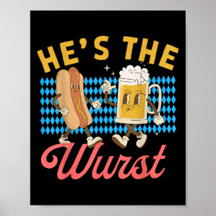 Funny Couples Shes A Brat Hes The Wurst  Poster
