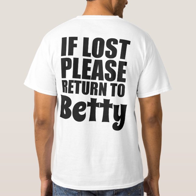 Funny Couples Shirts Personalised (Back)