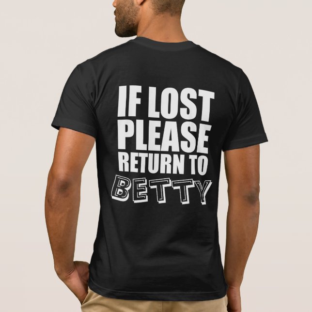 Funny Couples Shirts Personalised (Back)