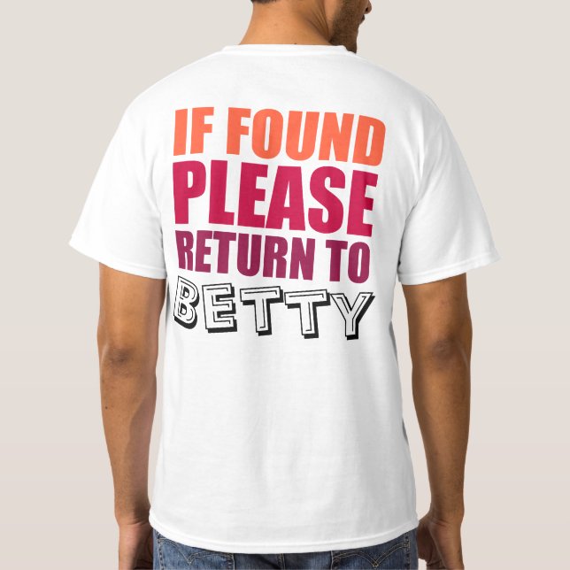 Funny Couples Shirts Personalised (Back)