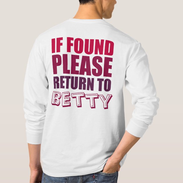 Funny Couples Shirts Personalised (Back)