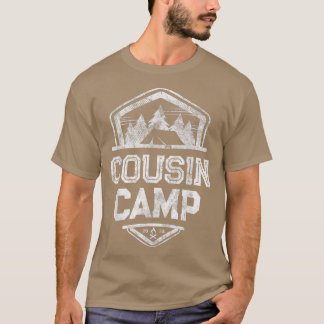 Funny COUSIN CAMP 2022 Funny Grandma Grandpa Reedu T-Shirt