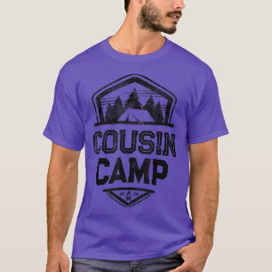 Funny COUSIN CAMP 2022 Funny Grandma Grandpa Reedu T-Shirt