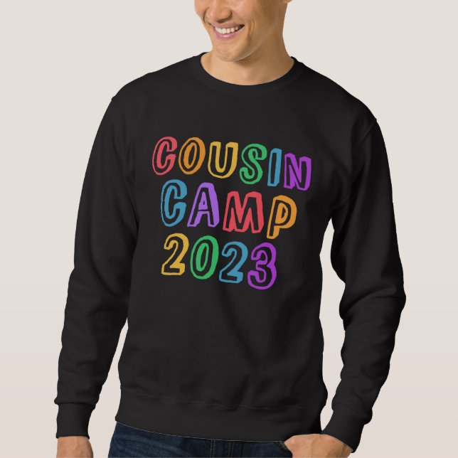 Funny COUSIN CAMP 2023 Grandma Sign Autographs Sle Sweatshirt (Front)