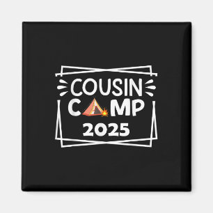 Funny Cousin Camp 2025 Camping Crew Family Vacatio Magnet