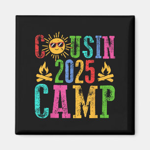 Funny Cousin Camp 2025 Camping Crew Summer Vacatio Magnet