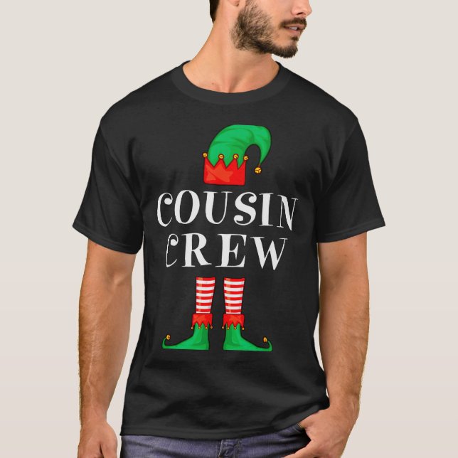 Funny Cousin Crew Elf Christmas Elf Cousin Sweater (Front)