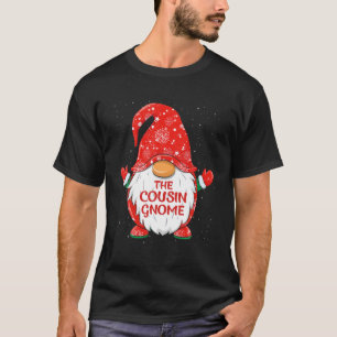 Funny Cousin Gnome Matching Family Christmas Pajam T-Shirt