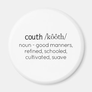 Funny Couth Humour Definition Magnet