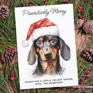 Funny Covid Face Mask Quarantine Dog Holiday Card