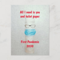 Funny Covid First Pandemic 2020 Toilet Paper