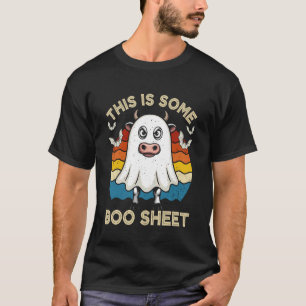 Funny Cow Boo Sheet Halloween Ghost Costume Spooky T-Shirt