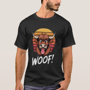Funny Cow Bull Cattle Steer Vintage Sunset For Kid T-Shirt