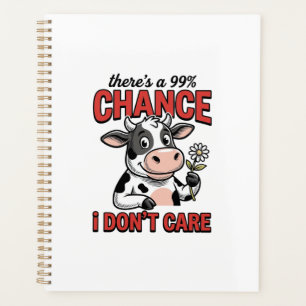 Funny Cow Chance I Don’t Care Vintage Planner